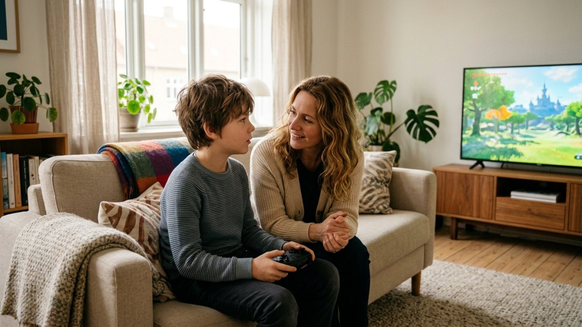 Discussion bienveillante entre un parent et son enfant sur les jeux vidéo